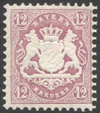 Timbre Royaume de Bavire (1849-1920) Y&T N29 (I)